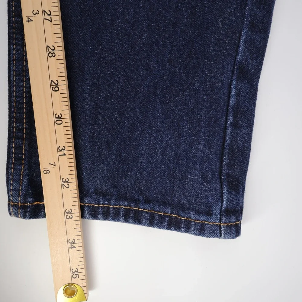 Levi's 505 Regular Fit Jeans Dark Blue Mens 32x32  (Inseam measures 33